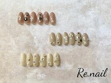 リーネイル 薬院店(Re.nail)の雰囲気（シンプルビジューアート2本お選び頂けます定額4980円♪）