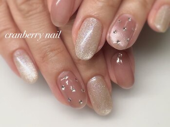 クランベリーネイル 代官山 恵比寿(cranberry nail)/シンプルコース色変えで冬らしさ