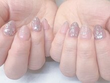 フォフォネイル 自由が丘(Fofo nail)/【ミラー×フラワーネイル】