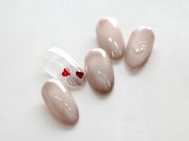 くすみ☆マグネット☆ハートホロ