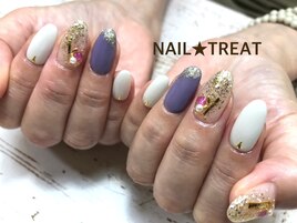 秋色ネイル