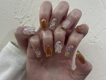 イビズ 新宿店(eviz)/ニュアンスミラーネイル