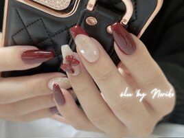 ボルドー、リボン