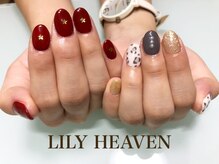 リリーヘブン(LILY HEAVEN)/ショート アシメネイル