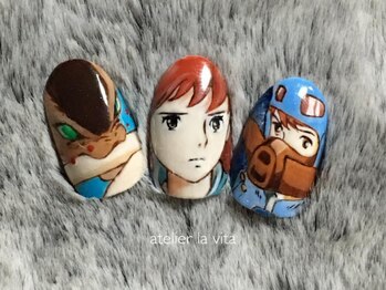 アトリエ ラビータ(atelier la vita)/手描きキャラクターネイル