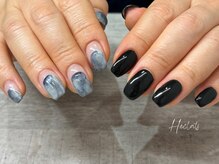 エクラス 銀座(Heclats)/アシメ/ネイビー/ニュアンス