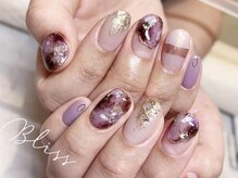 ブリス(Bliss produced by syisyu)/パープルタイダイネイル