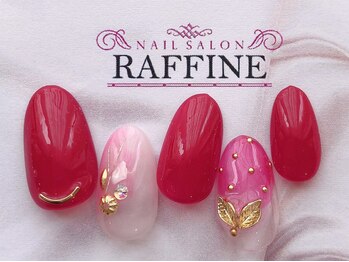 ネイルサロンアンドスクール ラフィーネ 池袋店/いちごみるくネイル◆¥7990