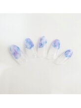 ビーケア 自由が丘店(B.care)/マーブルフレンチネイル￥6480