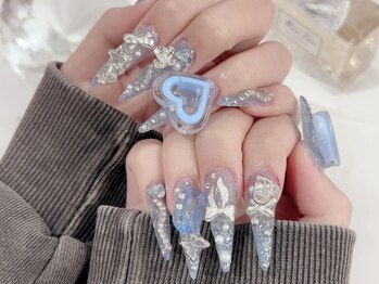 ミス シャーリー(Miss Shirley)/【クリアブルーロングスカルプ】