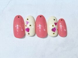 ハート★ホロネイル