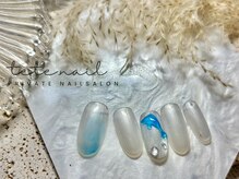 テテネイル(tete.nail)/ぷっくりイルカ×水族館アート