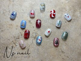 クリスマスネイル　1本330～