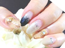 サロンアール 枚方店(salonR)/べっこう&ネイビー