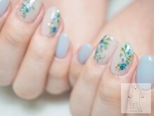 オトナネイル(otona nail)/水彩ドライフラワーネイル
