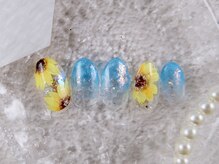 ショコ アンド ラム(Syoko&Lum)/★ひまわりネイル★