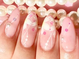 桜グラデーションネイル