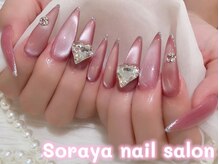 ソラヤ(Soraya)/チップ長さだしシンプルネイル