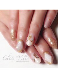 ジュエリーゴールドネイル