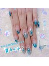 夏っぽネイル♪