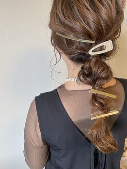 エムウィッシュ 太田川駅前店(M.wish)/編み下ろしアレンジ