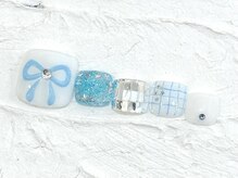 ネイルメゾン 池袋店(NAIL MAISON)/ブルーリボン￥9000