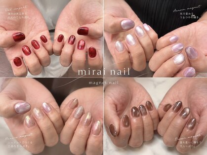 mirai nail 錦糸町 ワンカラー/マグネット/フィルインの写真