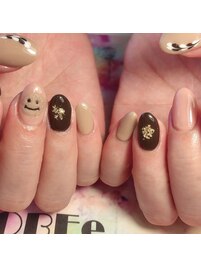 バレンタインネイル