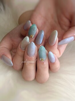 ピンクシュガーネイル(pink sugar nail)/定額デザイン