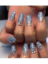 エムズネイル サベージ(M's nails Savage)/ブルーグラデにストーン☆
