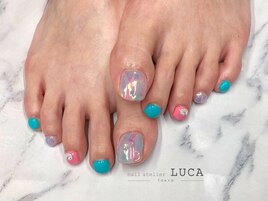 W-727　フットオーロラネイル