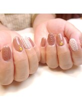 ピオニーネイル(peony nail)/ニットネイル