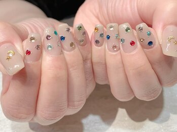 ウカ ひばりが丘(UKA)/ベージュ×カラフルストーン