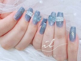 ３Dレース×マグネットネイル