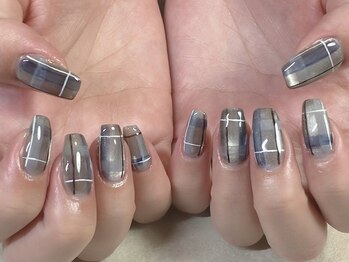 アール 海老名店(R)/チェックネイル