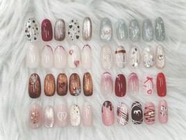 バレンタイン・冬ネイル