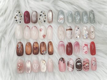 バレンタイン・冬ネイル