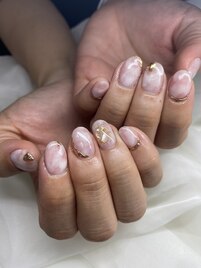 ブライダルニュアンスネイル