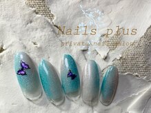 ネイルズプラス(nails plus)/マグネット　蝶々ネイル