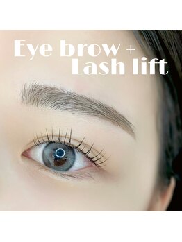 アピュ(APUU)/アイブロウwax + まつげパーマ