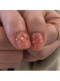 ハート埋め尽くしネイル