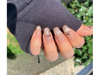 ネイルサロン ソウ 心斎橋店(Nail Salon Sou)/リボンネイル×マグネット