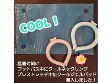 トコハナの雰囲気（クールネックリングとクールジェルパットで頭を冷やして快適に♪）