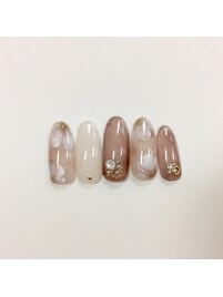 透け感フラワー