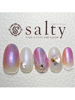 ネイルアンドアイラッシュサロン ソルティ 寺田町(salty)/夏ネイル