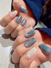 定額more &nbsp;雪ネイル