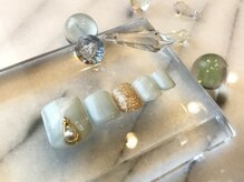 ツメトトノウ/フット オトナ天然石風マーブル