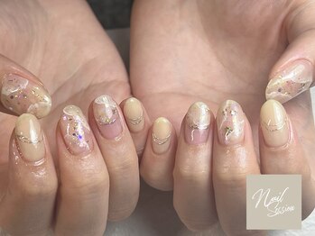 ネイルセッション(nail session)/シアーな大理石