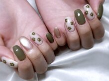 ファネル 京橋(FANELU)/韓国ネイル/お花/秋カラー