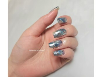 メゾンドロイヤル(Maison_de_ROYAL)/もやもやインクネイル